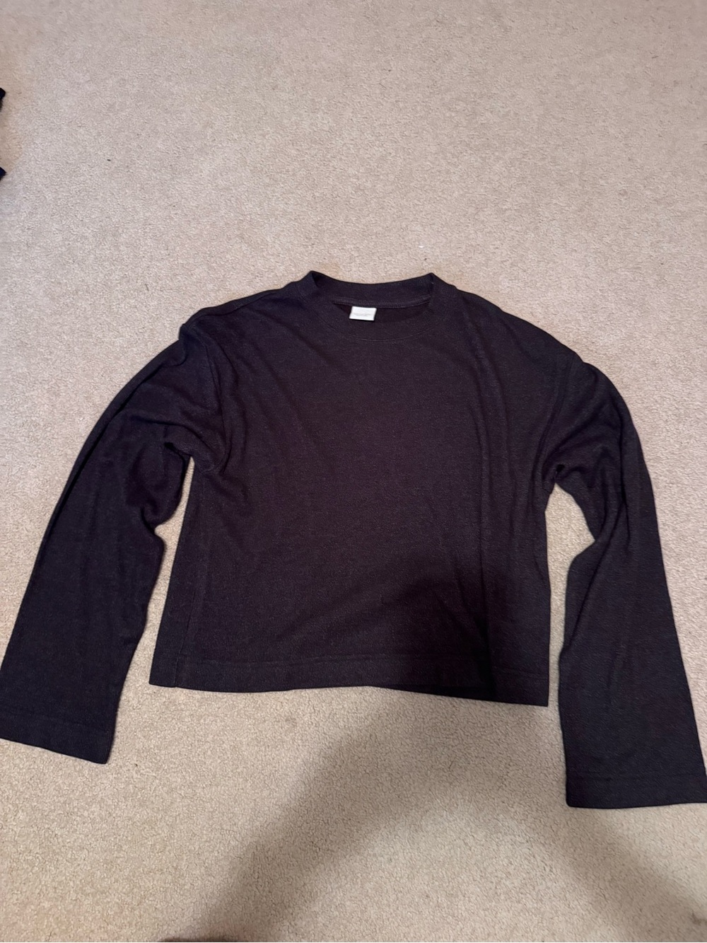Classic Black Crewneck Girl’s Sweater